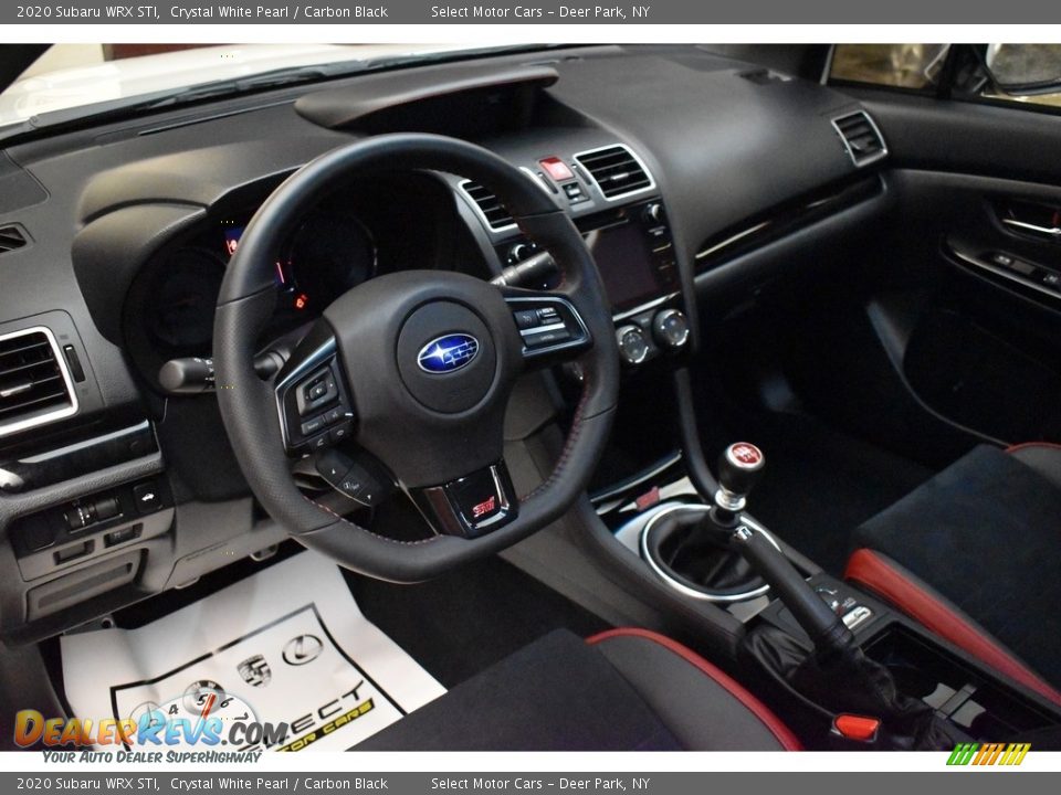 Carbon Black Interior - 2020 Subaru WRX STI Photo #12
