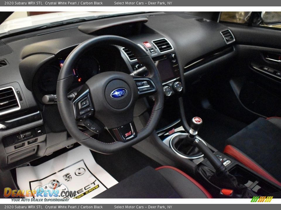 Carbon Black Interior - 2020 Subaru WRX STI Photo #12