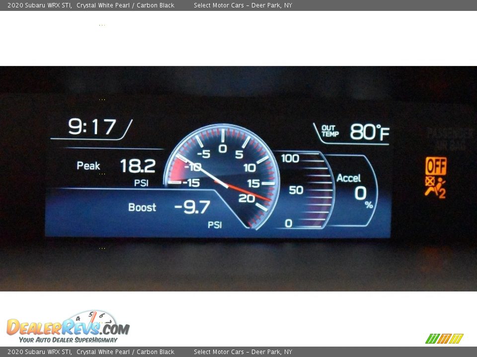 2020 Subaru WRX STI Gauges Photo #16