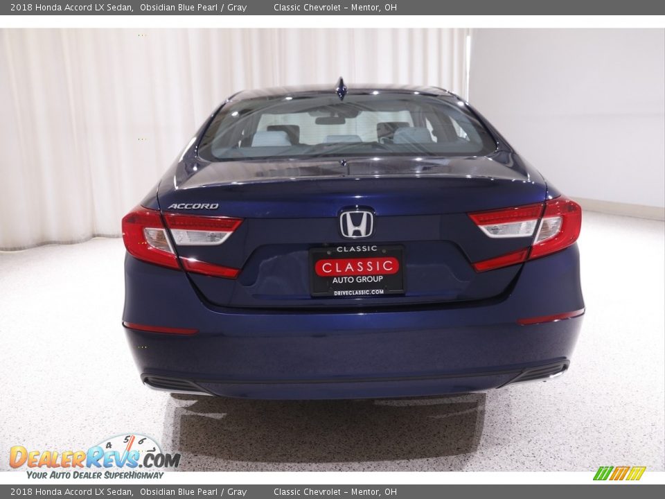 2018 Honda Accord LX Sedan Obsidian Blue Pearl / Gray Photo #17