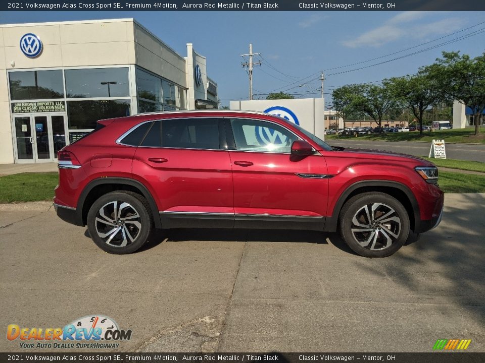 Aurora Red Metallic 2021 Volkswagen Atlas Cross Sport SEL Premium 4Motion Photo #2