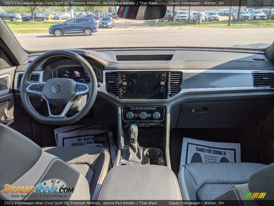 Dashboard of 2021 Volkswagen Atlas Cross Sport SEL Premium 4Motion Photo #3