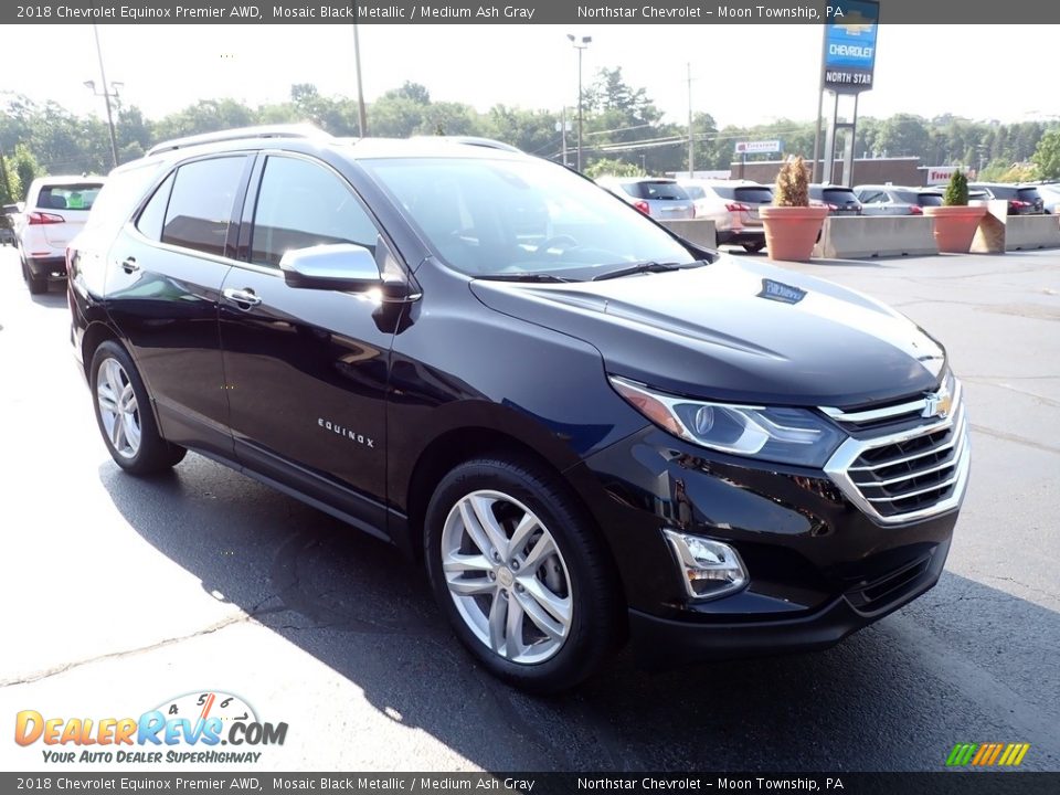 2018 Chevrolet Equinox Premier AWD Mosaic Black Metallic / Medium Ash Gray Photo #11