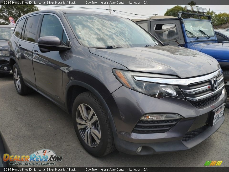 2016 Honda Pilot EX-L Lunar Silver Metallic / Black Photo #1