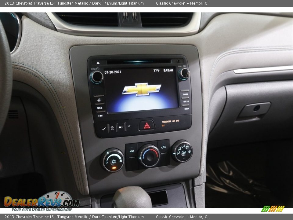 2013 Chevrolet Traverse LS Tungsten Metallic / Dark Titanium/Light Titanium Photo #9