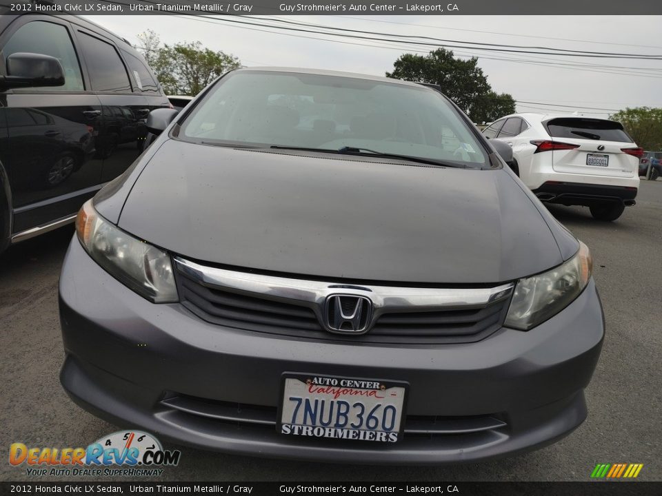 2012 Honda Civic LX Sedan Urban Titanium Metallic / Gray Photo #2