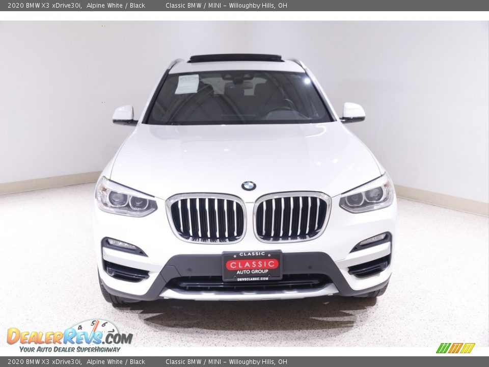 2020 BMW X3 xDrive30i Alpine White / Black Photo #2