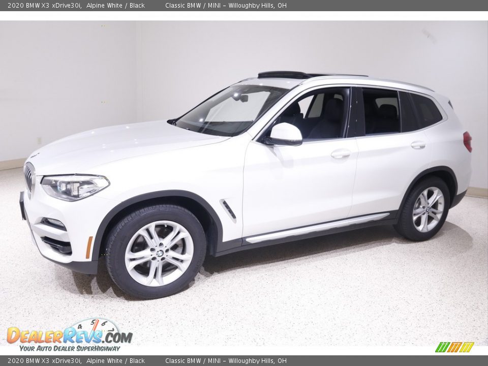 2020 BMW X3 xDrive30i Alpine White / Black Photo #3