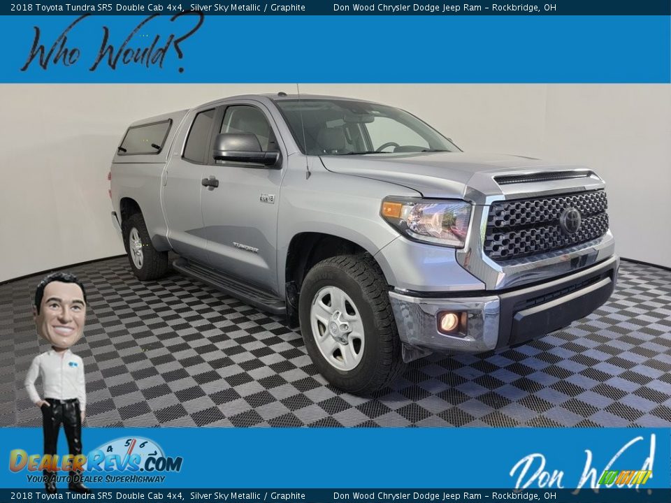 2018 Toyota Tundra SR5 Double Cab 4x4 Silver Sky Metallic / Graphite Photo #1