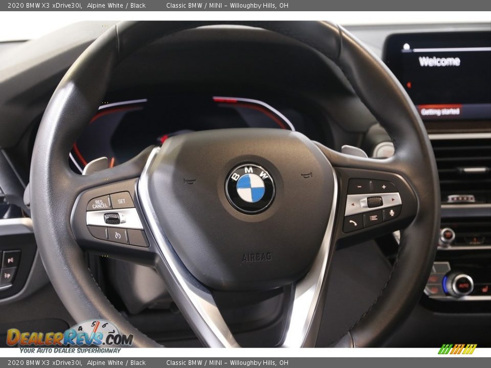 2020 BMW X3 xDrive30i Alpine White / Black Photo #7