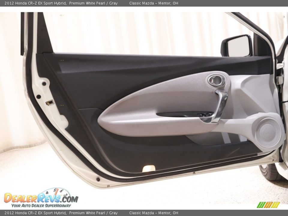 2012 Honda CR-Z EX Sport Hybrid Premium White Pearl / Gray Photo #4