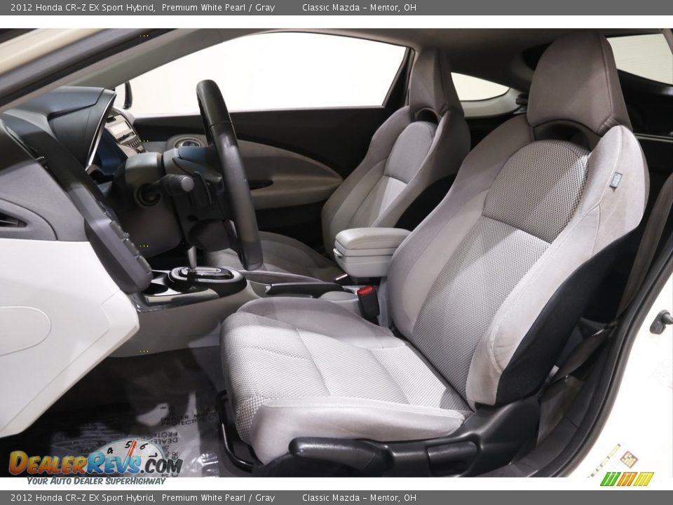 2012 Honda CR-Z EX Sport Hybrid Premium White Pearl / Gray Photo #5