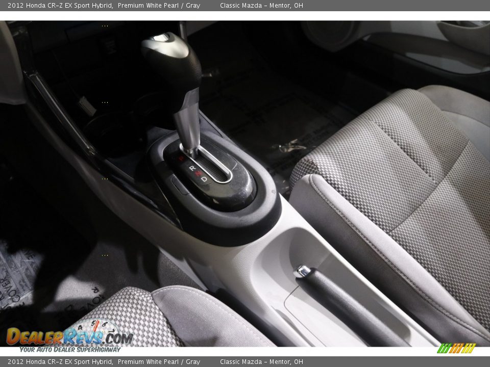 2012 Honda CR-Z EX Sport Hybrid Premium White Pearl / Gray Photo #11