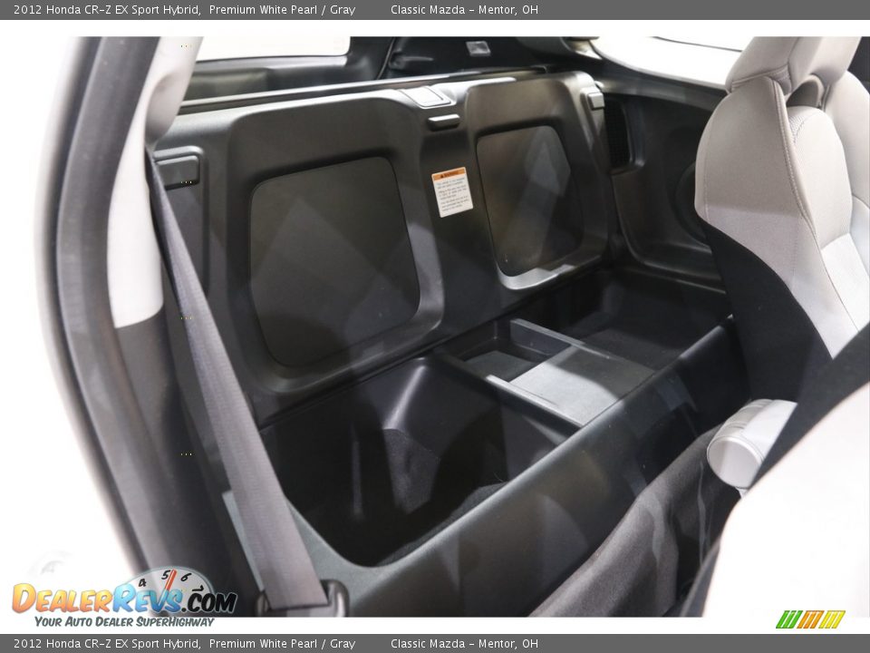 2012 Honda CR-Z EX Sport Hybrid Premium White Pearl / Gray Photo #13