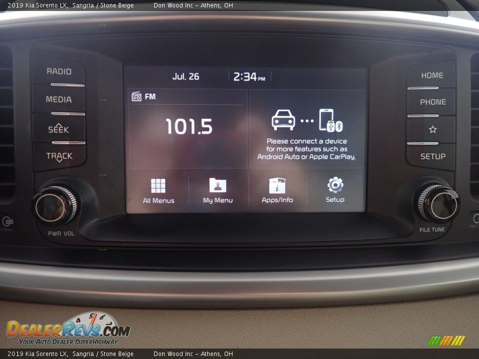 2019 Kia Sorento LX Sangria / Stone Beige Photo #26