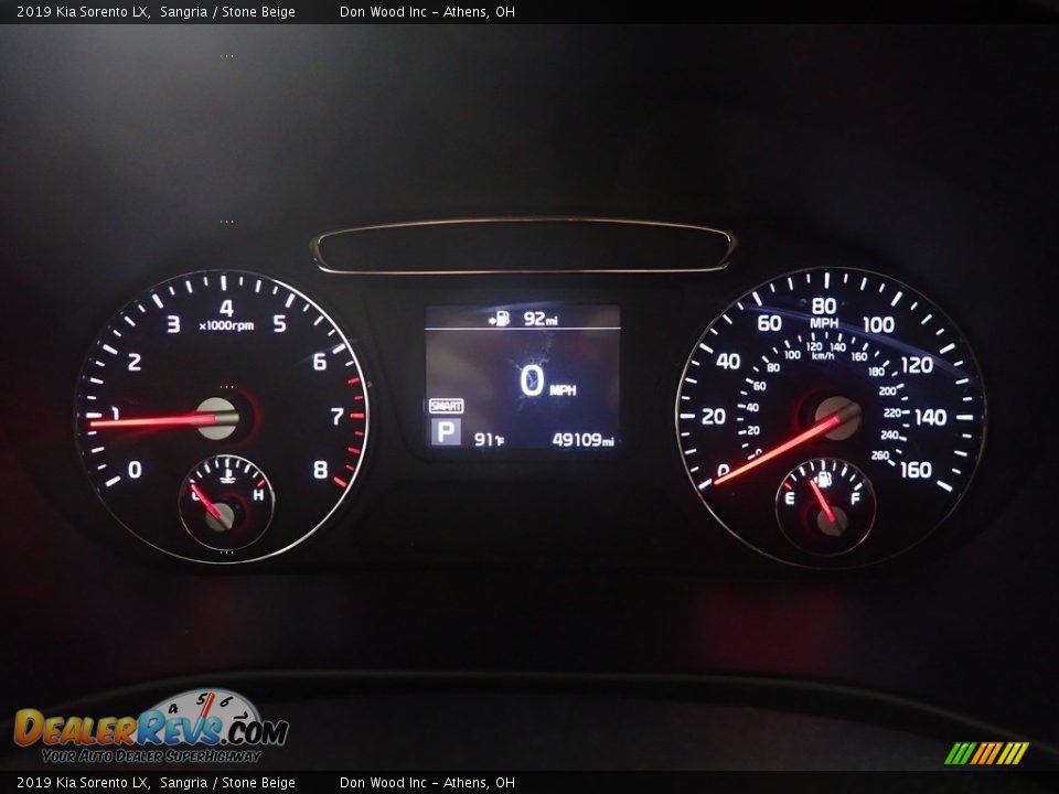 2019 Kia Sorento LX Sangria / Stone Beige Photo #28