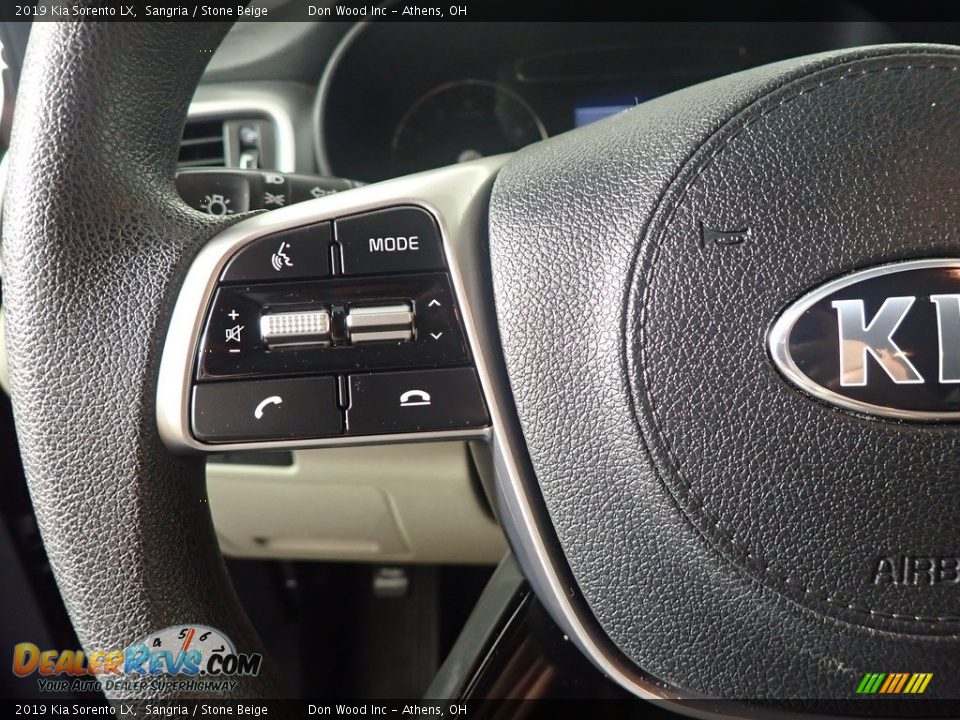 2019 Kia Sorento LX Sangria / Stone Beige Photo #29