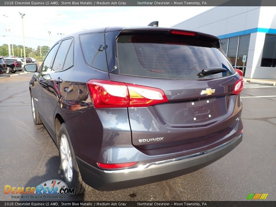 2018 Chevrolet Equinox LS AWD Storm Blue Metallic / Medium Ash Gray Photo #5