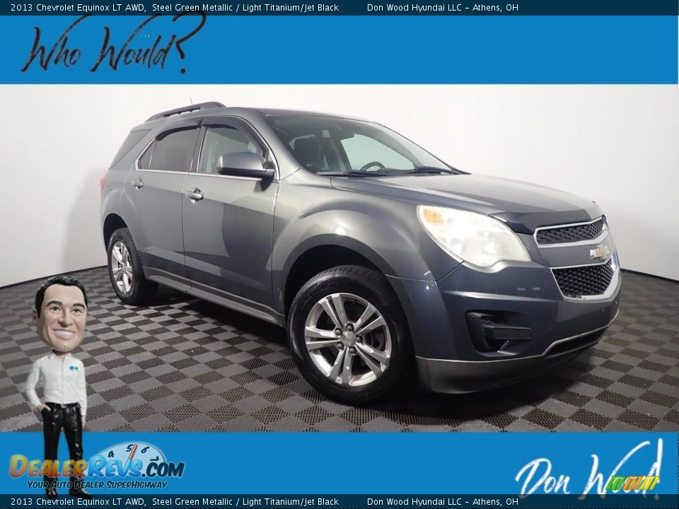 2013 Chevrolet Equinox LT AWD Steel Green Metallic / Light Titanium/Jet Black Photo #1