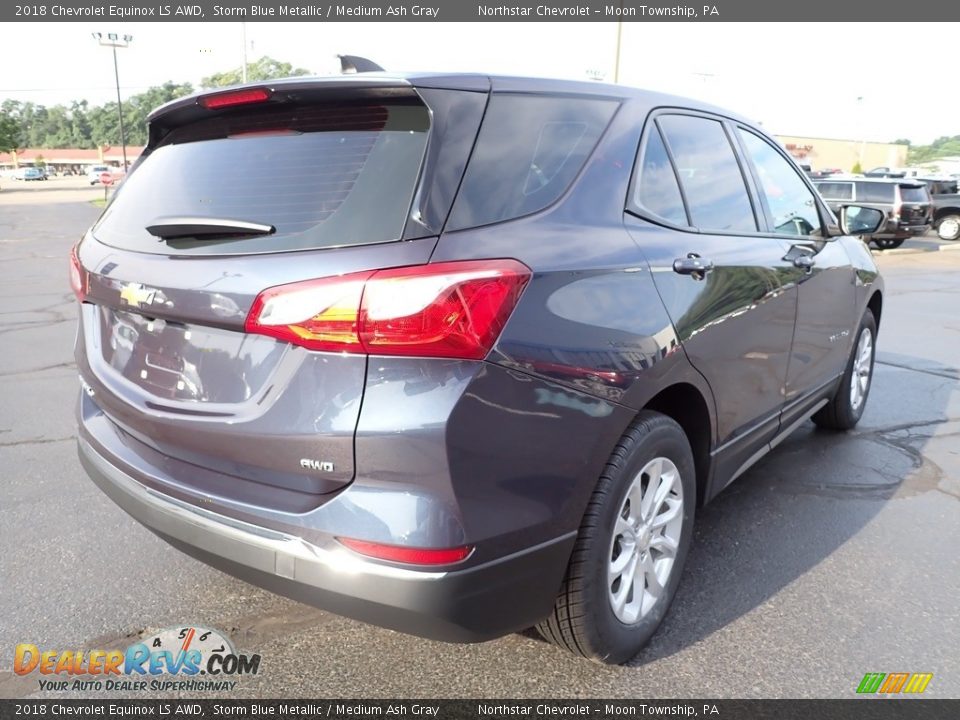 2018 Chevrolet Equinox LS AWD Storm Blue Metallic / Medium Ash Gray Photo #8