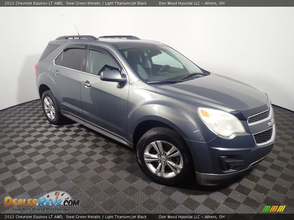 2013 Chevrolet Equinox LT AWD Steel Green Metallic / Light Titanium/Jet Black Photo #3