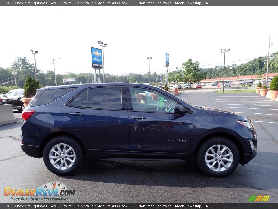 2018 Chevrolet Equinox LS AWD Storm Blue Metallic / Medium Ash Gray Photo #10