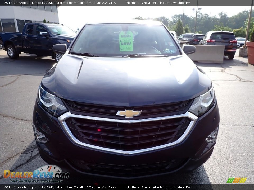 2018 Chevrolet Equinox LS AWD Storm Blue Metallic / Medium Ash Gray Photo #13