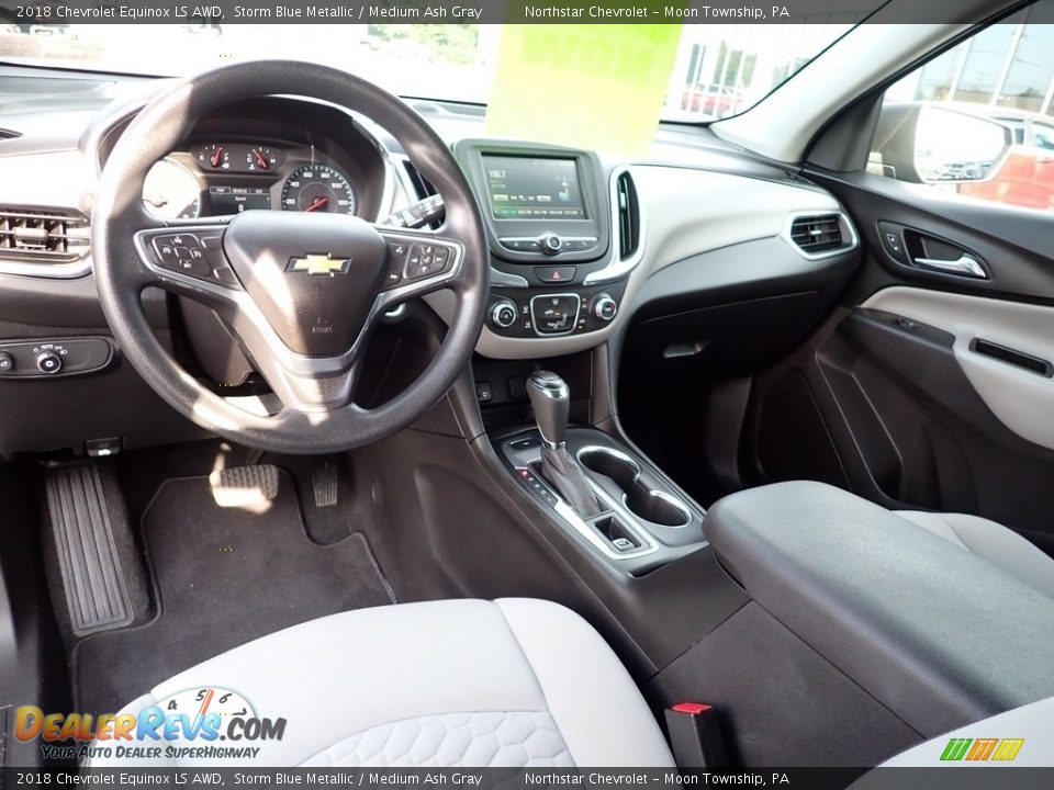 2018 Chevrolet Equinox LS AWD Storm Blue Metallic / Medium Ash Gray Photo #22