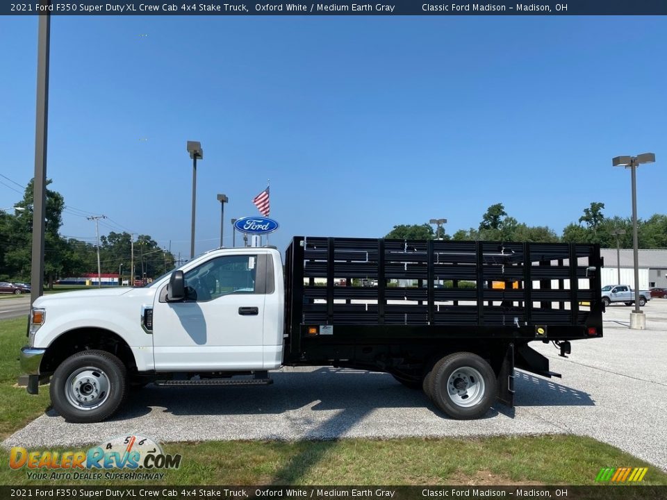 Oxford White 2021 Ford F350 Super Duty XL Crew Cab 4x4 Stake Truck Photo #2