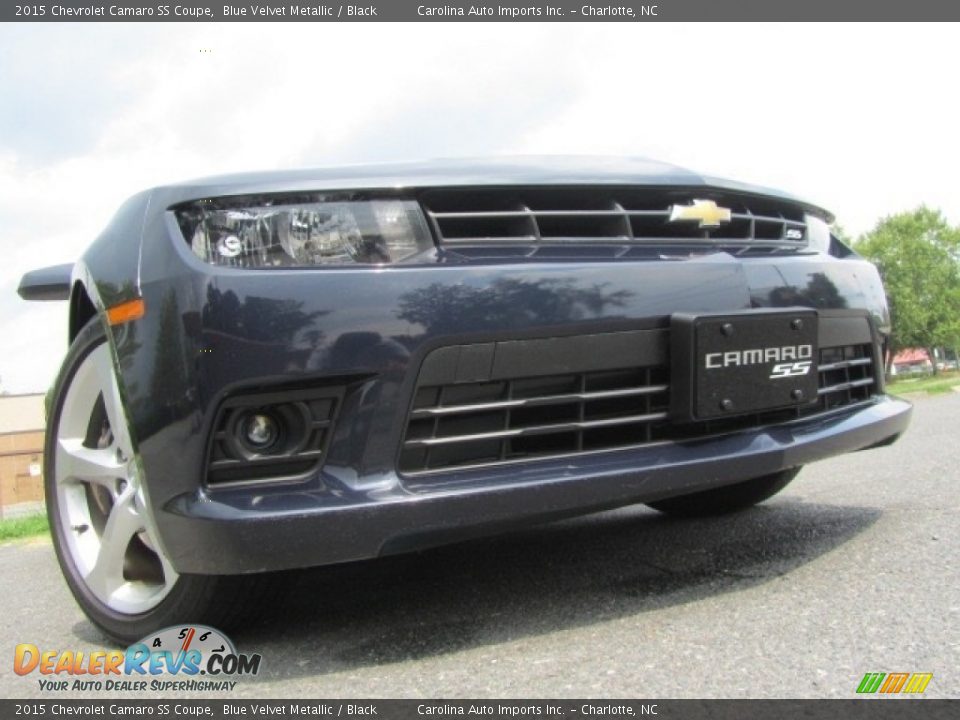 2015 Chevrolet Camaro SS Coupe Blue Velvet Metallic / Black Photo #2