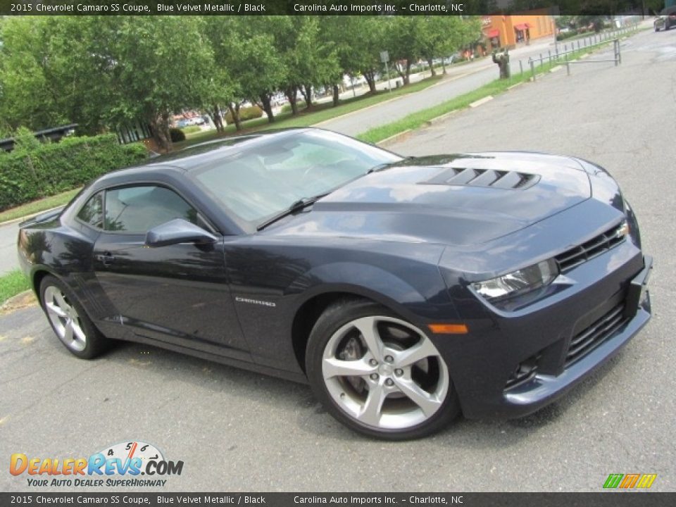2015 Chevrolet Camaro SS Coupe Blue Velvet Metallic / Black Photo #3