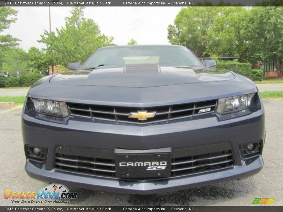 2015 Chevrolet Camaro SS Coupe Blue Velvet Metallic / Black Photo #4