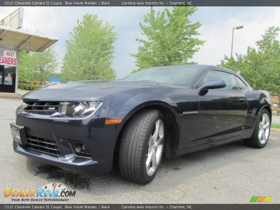 2015 Chevrolet Camaro SS Coupe Blue Velvet Metallic / Black Photo #6