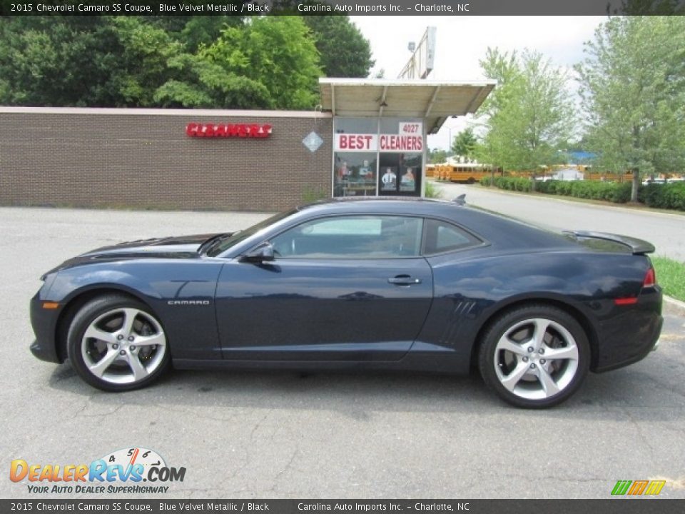 2015 Chevrolet Camaro SS Coupe Blue Velvet Metallic / Black Photo #7