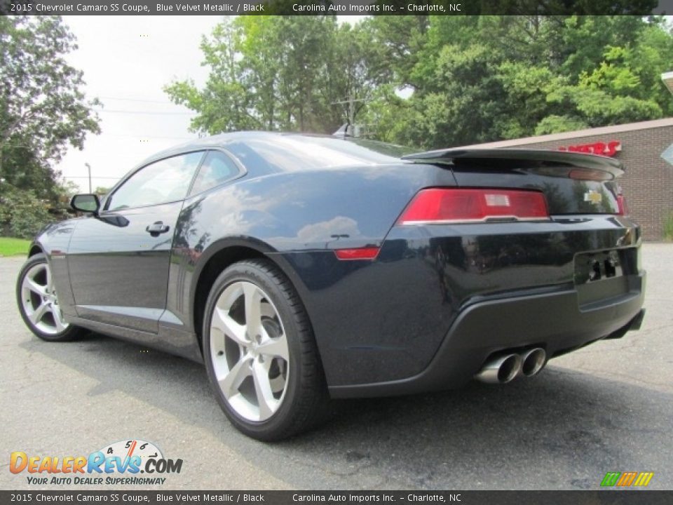 2015 Chevrolet Camaro SS Coupe Blue Velvet Metallic / Black Photo #8