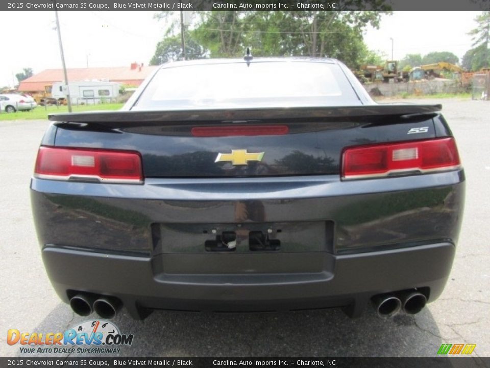 2015 Chevrolet Camaro SS Coupe Blue Velvet Metallic / Black Photo #9