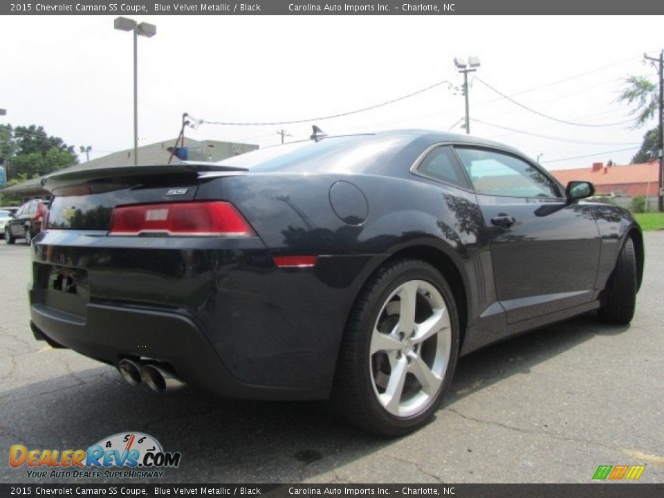 2015 Chevrolet Camaro SS Coupe Blue Velvet Metallic / Black Photo #10