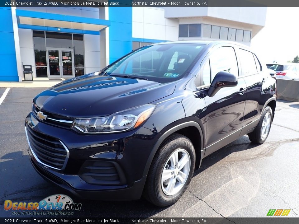 2021 Chevrolet Trax LS AWD Midnight Blue Metallic / Jet Black Photo #2