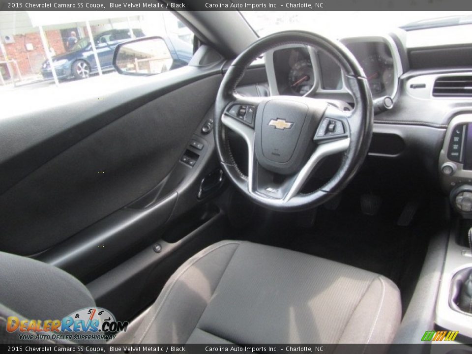 2015 Chevrolet Camaro SS Coupe Blue Velvet Metallic / Black Photo #12