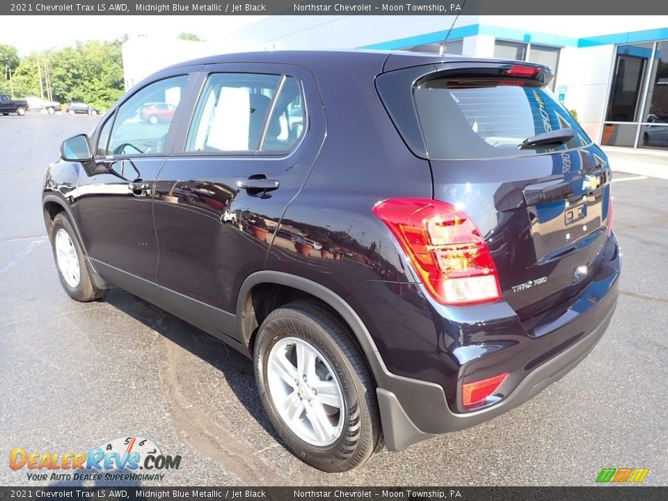 2021 Chevrolet Trax LS AWD Midnight Blue Metallic / Jet Black Photo #4