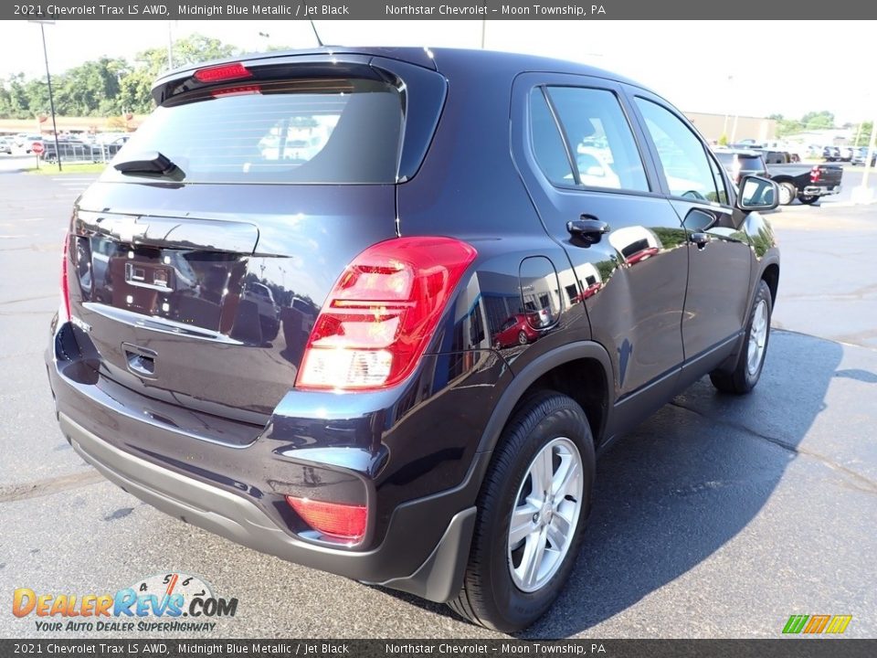 2021 Chevrolet Trax LS AWD Midnight Blue Metallic / Jet Black Photo #8