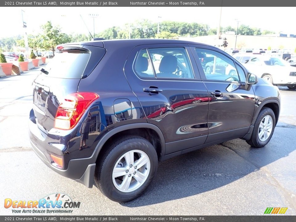 2021 Chevrolet Trax LS AWD Midnight Blue Metallic / Jet Black Photo #9