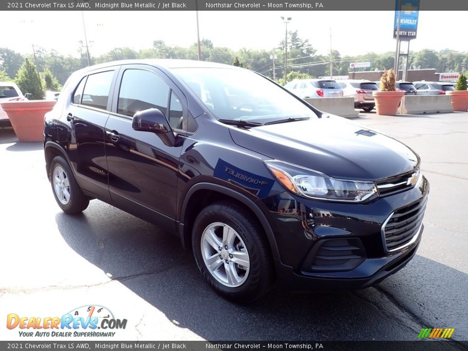 2021 Chevrolet Trax LS AWD Midnight Blue Metallic / Jet Black Photo #11