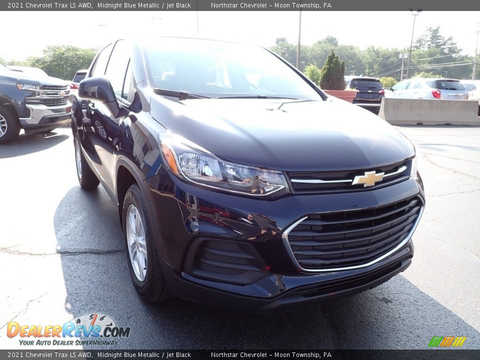 2021 Chevrolet Trax LS AWD Midnight Blue Metallic / Jet Black Photo #12