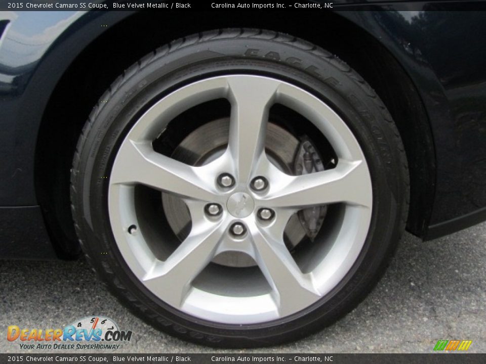 2015 Chevrolet Camaro SS Coupe Blue Velvet Metallic / Black Photo #26