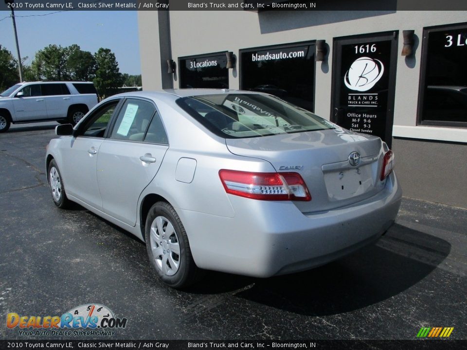 2010 Toyota Camry LE Classic Silver Metallic / Ash Gray Photo #3