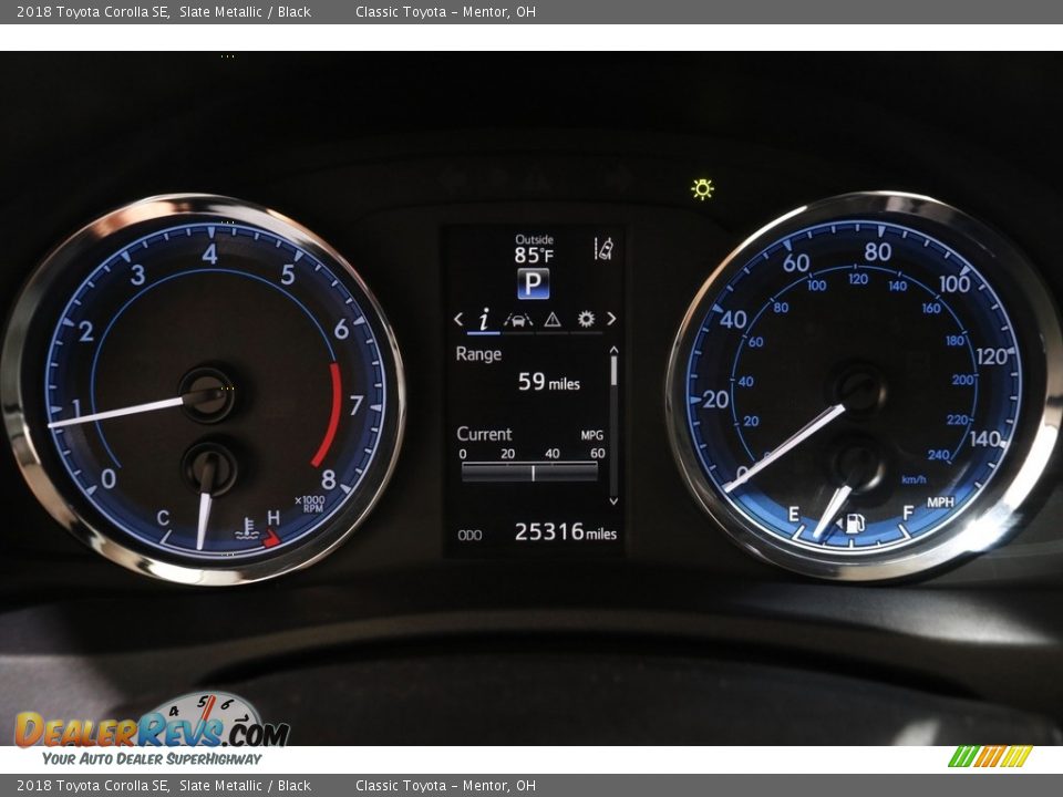 2018 Toyota Corolla SE Slate Metallic / Black Photo #8
