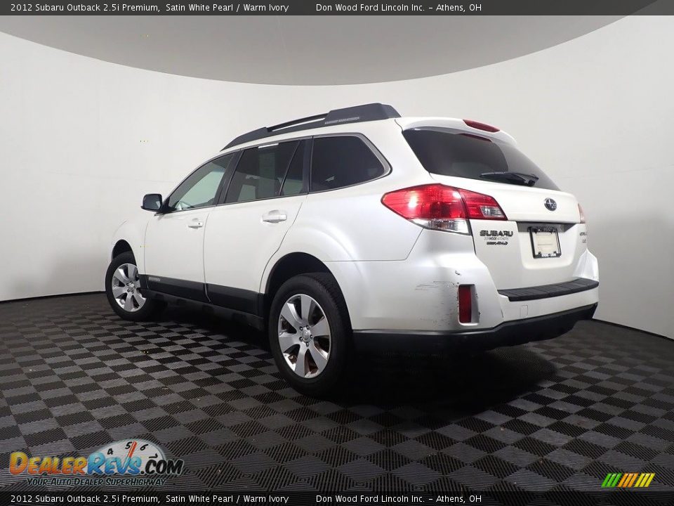 2012 Subaru Outback 2.5i Premium Satin White Pearl / Warm Ivory Photo #10