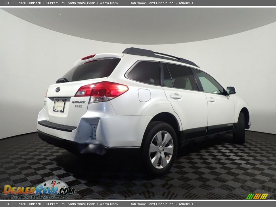 2012 Subaru Outback 2.5i Premium Satin White Pearl / Warm Ivory Photo #15