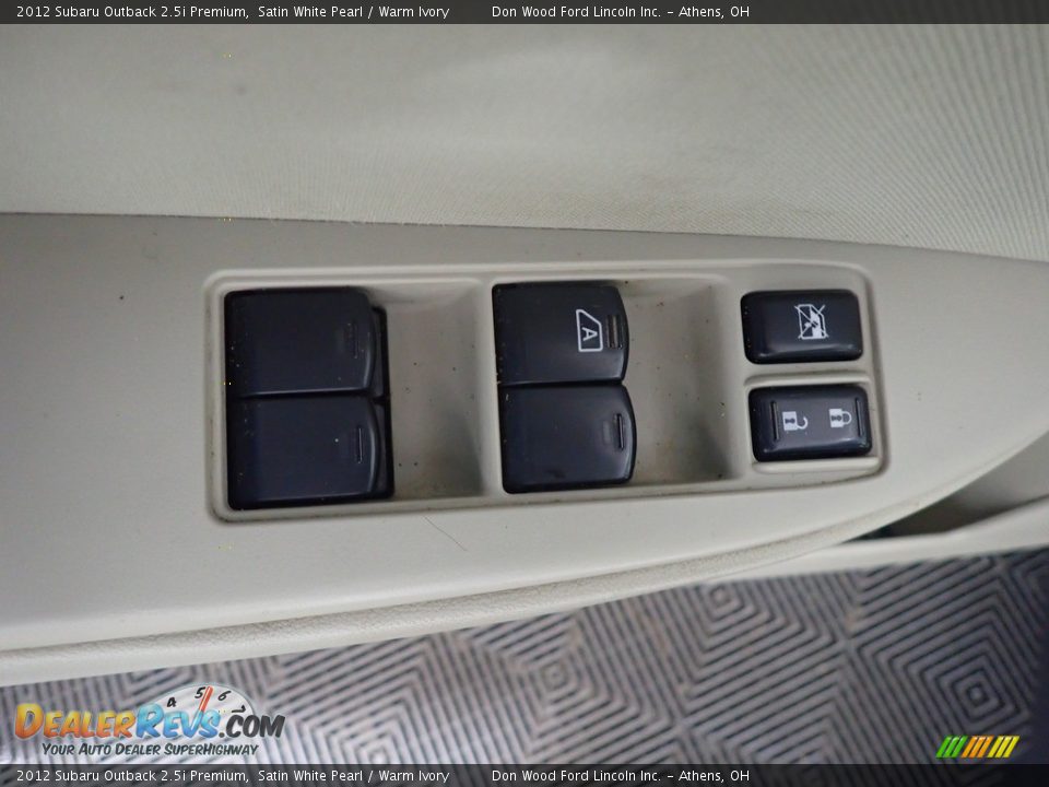 2012 Subaru Outback 2.5i Premium Satin White Pearl / Warm Ivory Photo #20